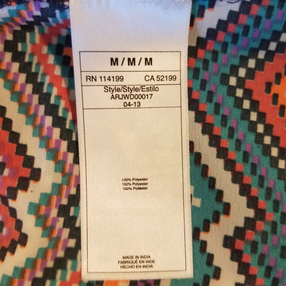 NWT Roxy Shoreline Multicolor Strappy Dress Sz Med - Picture 7 of 7